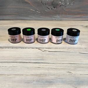 Set of 5 Dip Powder Set - Pink White Shades